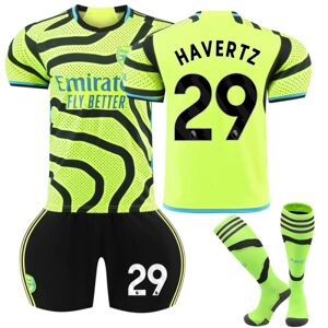 23-24 Arsenal Udebane Børnefodboldtrøjesæt nr. 29 HAVERZ 2 nr 29 HAVERTZ 10-11 Years