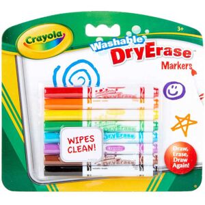 CRAYOLA 8 VASKBARE DRY ERASE MARKERE