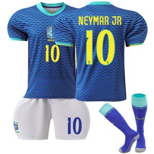 24-25 Brasilien udebane børn fodboldtrøjer sæt fodboldtøj nr. 10 Neymar 28