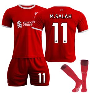 23-24 Liverpool Home Fodboldtrøje til børn nr 11 M.SALAH 10-11 years