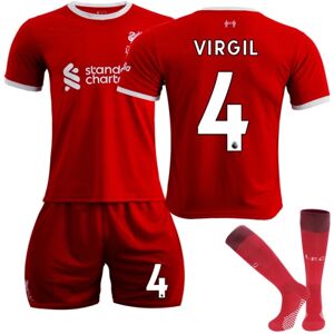 Den nye 2324 Liverpool hjemmefodboldtrøje til børn nr. 4 VIRGIL K 10-11 years