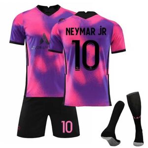 Unbranded Fodboldsæt Fodboldtrøje Trænings-T-shirt nr. 10 Neymar kids 24(130-140cm)