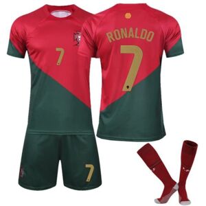 22-23 Portugal Fodboldtrøjesæt Fodboldtøj nr. 7 Cristiano Ronaldo Adult L