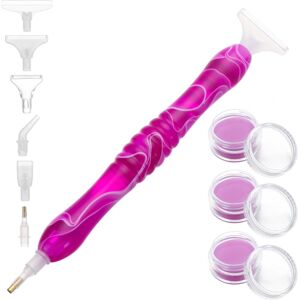 10 STK harpiks diamantmaleri pen lim ler purple