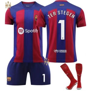 23/24 Ny sæson Hjemme FC Barcelona GAVI nr. 30 Børnetrøje TER STEGEN 1 TER STEGEN 1 24