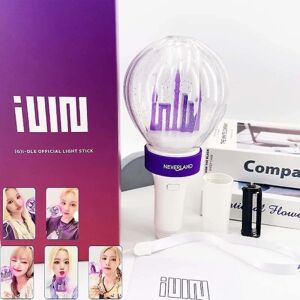 Ny Kpop Gidle Lightstick Ver.2 Korea (g)i-dle Light Stick Version 2 1 Castle Concert Lamp Party Flash Med Fotokort Gave ver.1 with 5cards