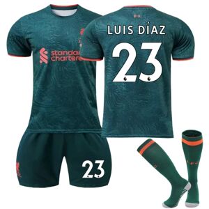 22-23 Liverpool 2 udebane grøn nr. 11 Salah trøje 66 Arnold 4 Van Dijk fodbolddragt NO.23 LUIS DIAZ 28