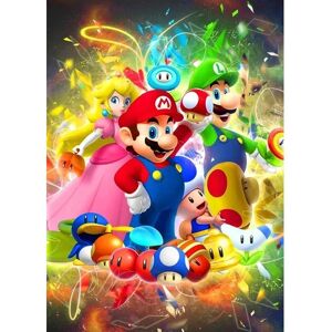 Kit de peinture diamant 5D til voksne Super Mario til børn