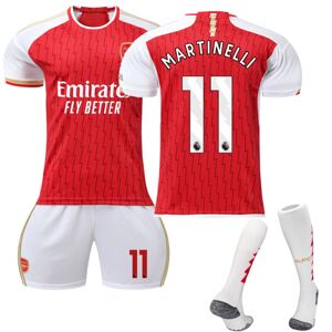 2023-2024 Arsenal hjemmefodboldtrøjesæt til børn, nr. 11 MARTINELLI 0 nr 11 MARTINELLI 12-13 Years