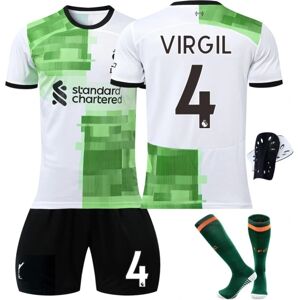 Goodies 23-24 iverpool udebane grøn trøje nr. 11 Salah skjorte outfit Voksen Børn nye fodboldsæt NO.4 VIRGIL L