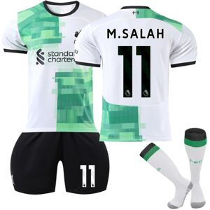 Goodies 23-24 Liverpool Udebane børne fodboldtrøje nr. 11 Salah nye fodboldsæt 26