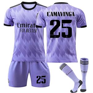 22/23 Ny sæson ude Real Madrid CF CAMAVINGA nr. 25 Kids Jersey Goodies Nyeste Barn-24