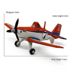 Legeret flyhistorie Støv Støvet Nr. 7 Kaptajn Nr. 5 Nr. 11 Fighter Børnelegetøj Modelgave (orange Støv nr. 7)