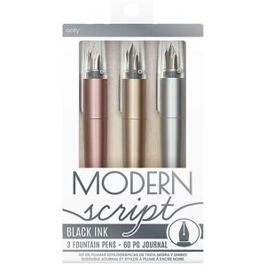 Ooly Fyldepen M. Notesbog - 3 Stk - Dual Tip Metallic Markers - Ooly - Onesize - Tusch