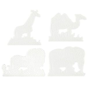 Midi Perleplader - 4 Stk - Løve/kamel/elefant/giraf - Hama - Onesize - Perleplader