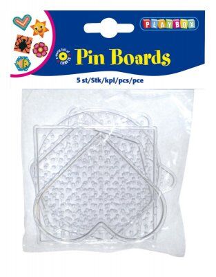 Playbox Gennemsigtige pegboards, 5 stk