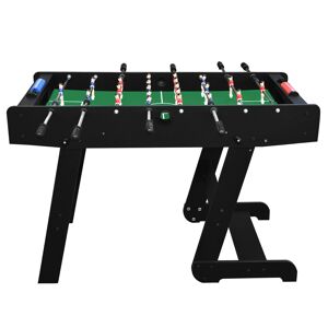 Mister Babyfoot Futbolín de madera plegable, negro