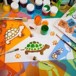 Nakleo Plantillas Creativas para Niños - 8 piezas - Reutilizables // MASCOTAS