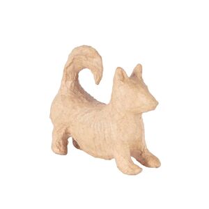 Décopatch Figura papel maché Corgi 10cm