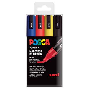POSCA Marcadores  PC-5M basic 4 colores