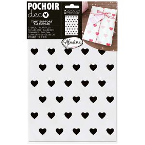 Aladine Plantilla Stencil  20x30cm Corazones