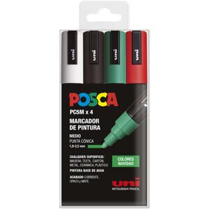 POSCA Marcadores  PC-5M navidad 4 colores