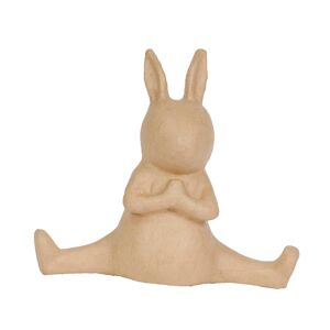 Décopatch Figura papel maché Conejo Yoga