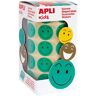 Apli Gomets Mr. Smiley 20mm verde 900u