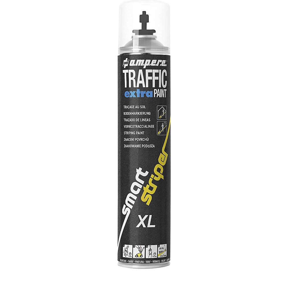 Ampere Pintura de señalización Traffic extra Paint® XL, contenido 750 ml, UE 6 botes, negro