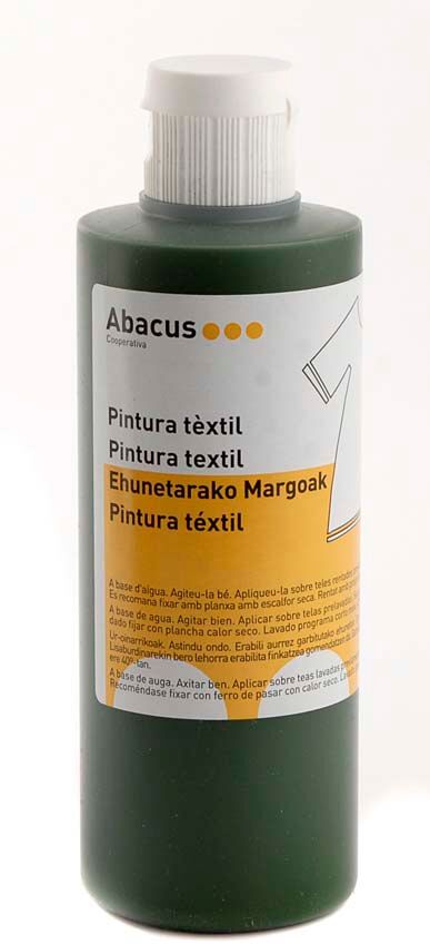 Abacus Pintura textil  200ml verde oscuro