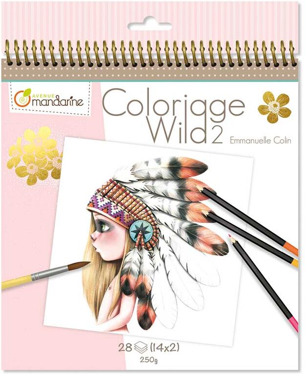 Avenue Mandarine Cuaderno para colorear  Wild2