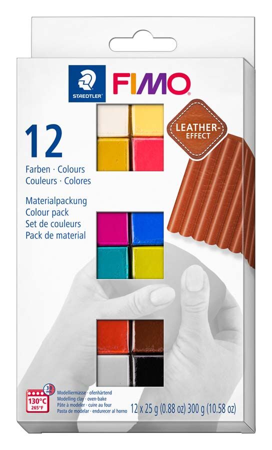 FIMO Pasta moldear  Effect piel 12 colores