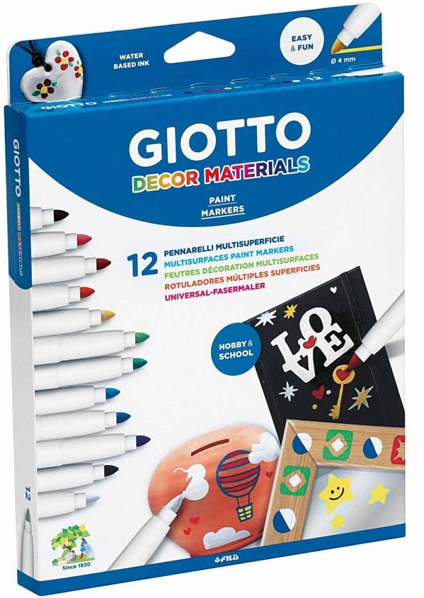 Giotto Rotuladores de colores  Decor Materials 12u