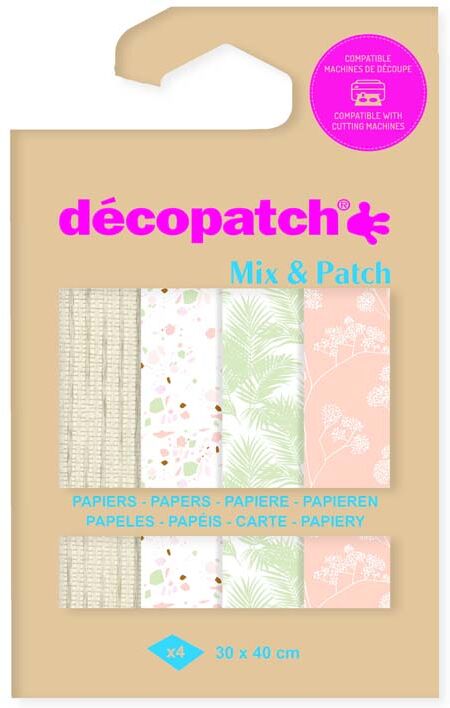 Décopatch Papel  Mix & Patch Terracota 4 hojas