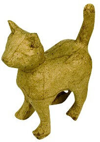 Décopatch Figura papel maché  Gato 15cm