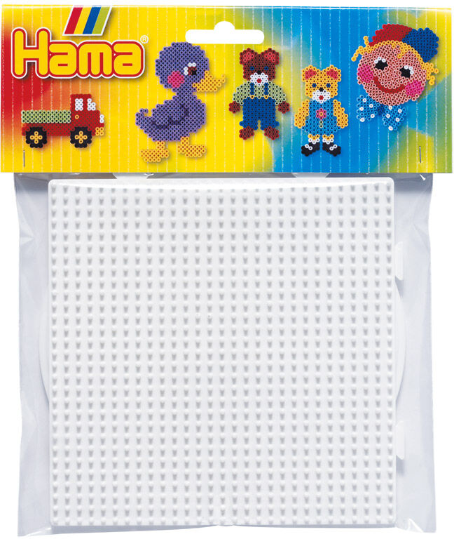 Hama Bases cuadrada y circular  Midi 2u blanco