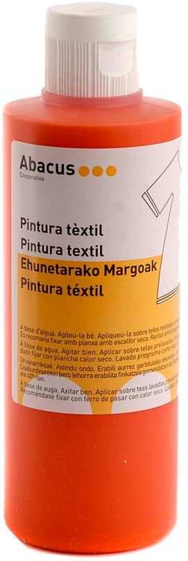 Abacus Pintura textil  200ml naranja