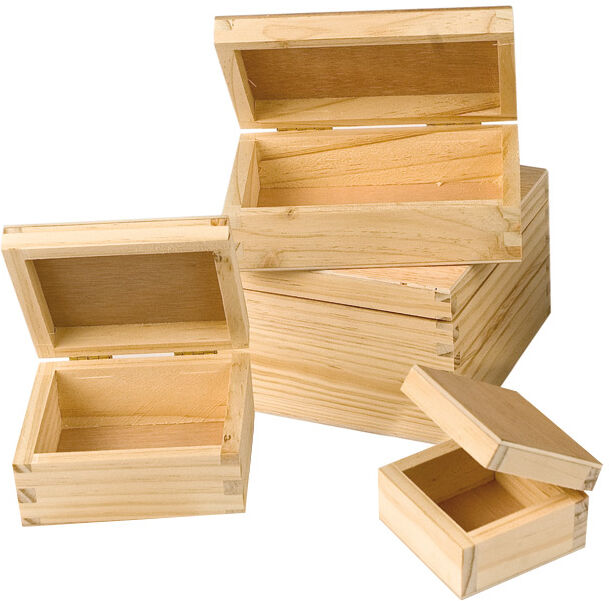 Faibo Caja de madera  65x65x40mm