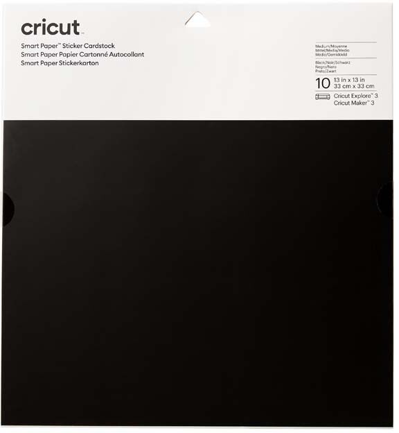 Cricut Cartulinas Smart 33x33 negro 10u