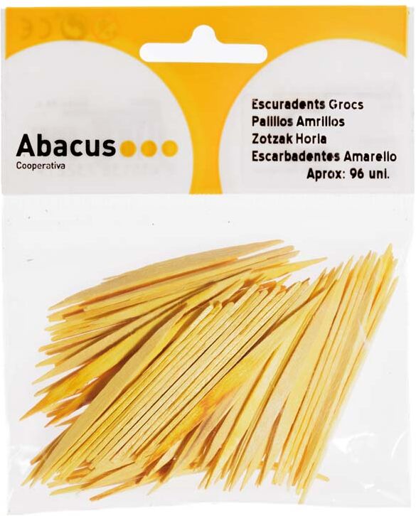 Abacus Palillos Hobby Craft Bolsa Amarillo