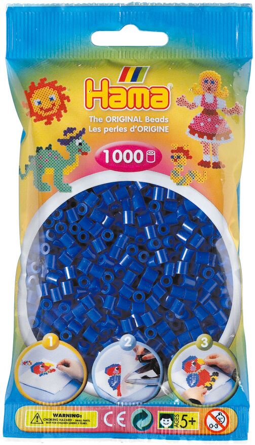 Hama Cuentas azul oscuro 1000 unidades