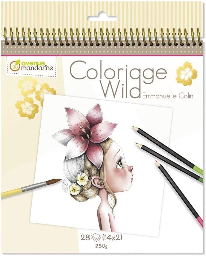 Avenue Mandarine Cuaderno para colorear  Wild