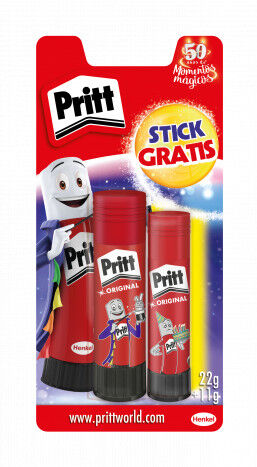 Pritt Barra de cola  Back to School Sport 22gr+11gr 2 unidades