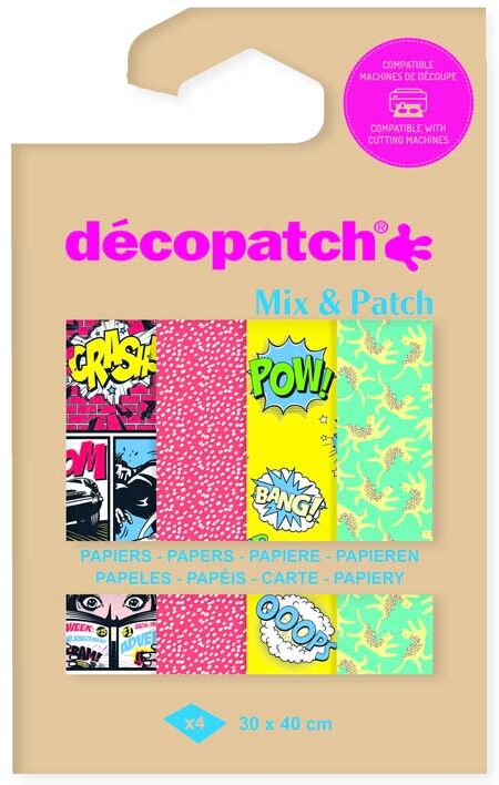 Décopatch Papel  Mix & Patch Super Heroe 4 hojas