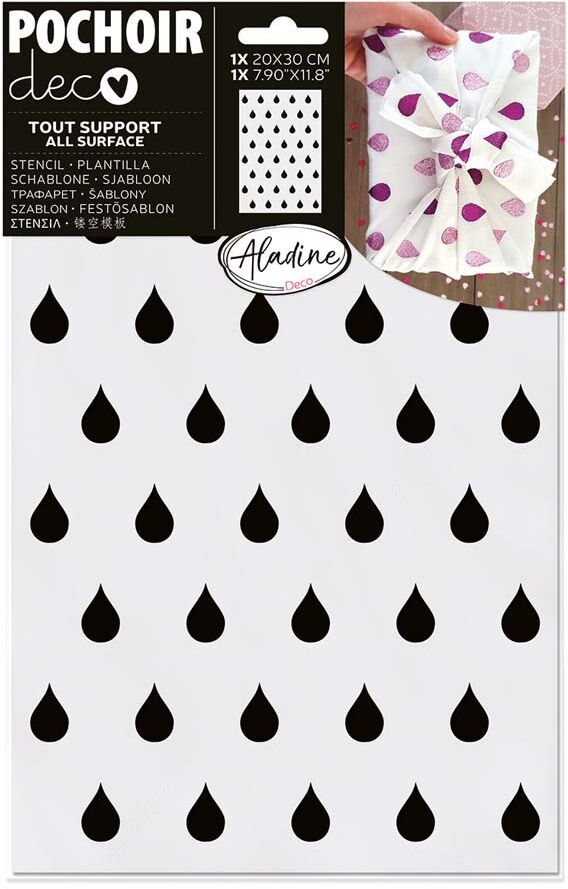 Aladine Plantilla Stencil  20x30cm Gotas