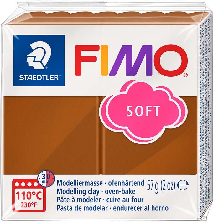 FIMO Pasta moldear  Soft 57g marrón caramelo