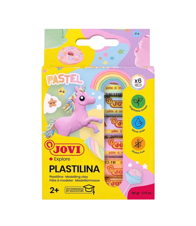 Jovi Plastilina  Pastel 15g 6 colores