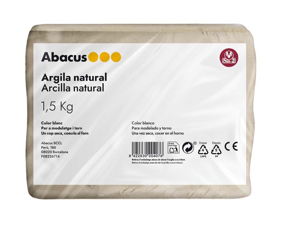 Abacus Barro  blanco 1,5 Kg (Sio-2)