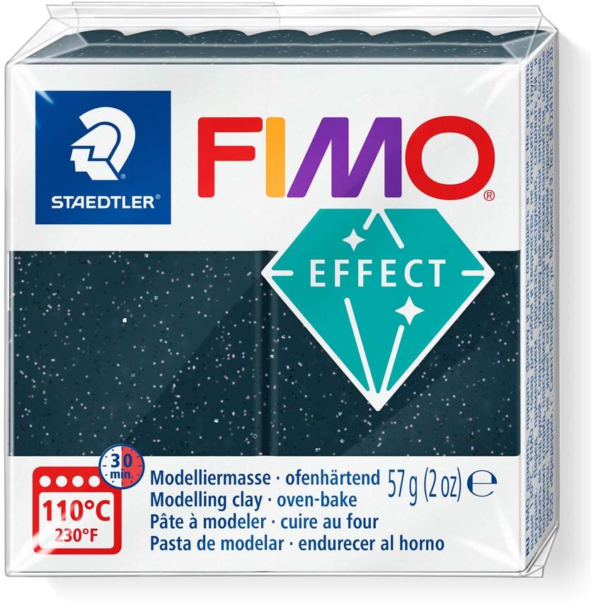 FIMO Pasta moldear  Effect negro estrellado