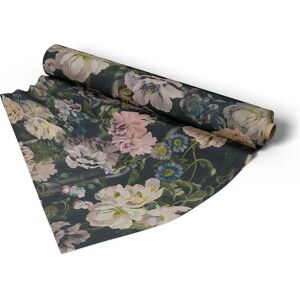 Fabric per metre, Delft Flower - Graphite, Linen - Bemz